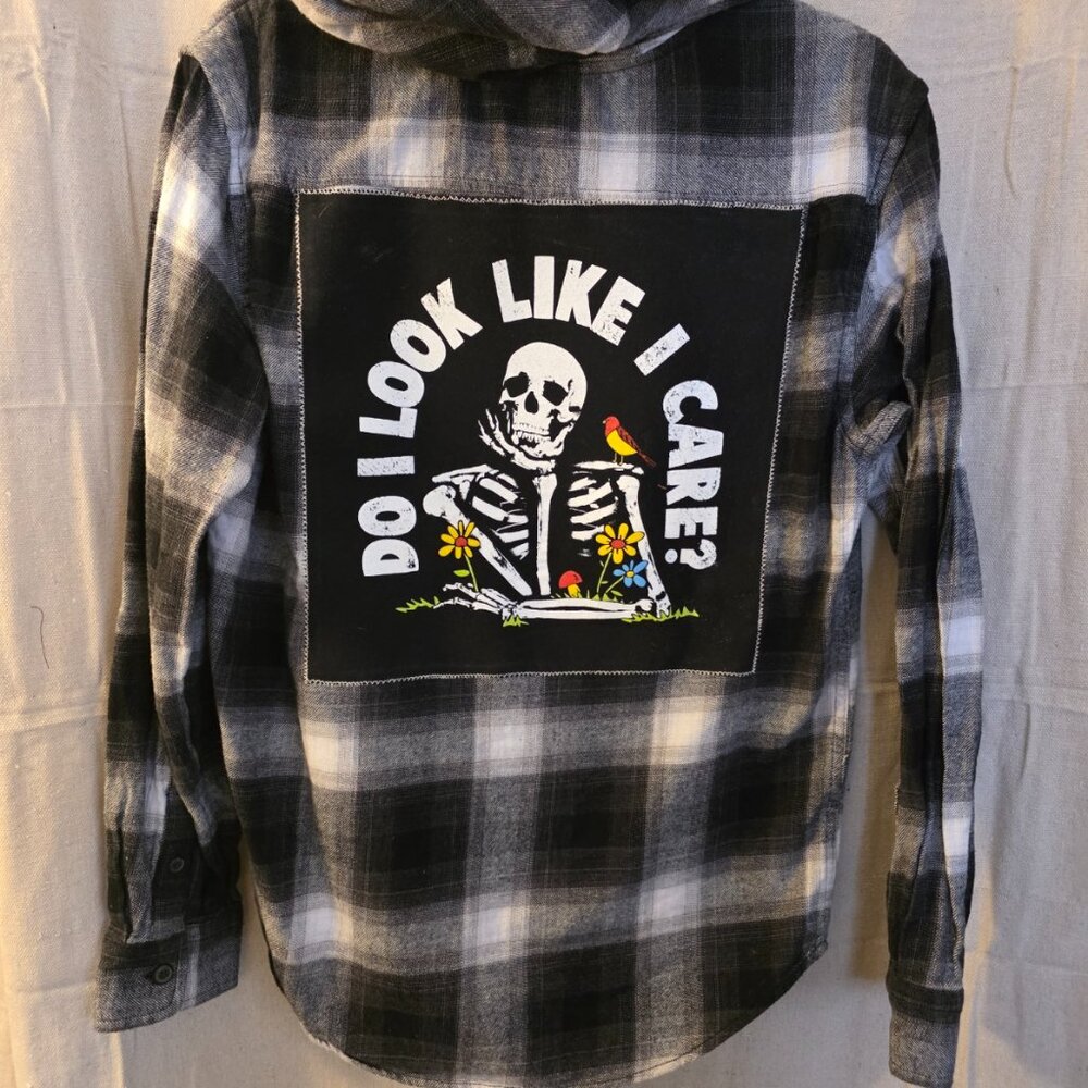 Do I look like I Care Upcycled Shacket